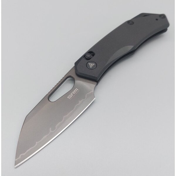 SRM Knives CUB 261M-GB2 Ambi Lock Folder Black G10 140Cr Stahl