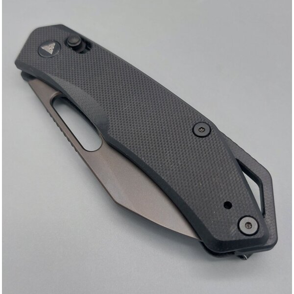 SRM Knives CUB 261M-GB2 Ambi Lock Folder Black G10 140Cr Stahl
