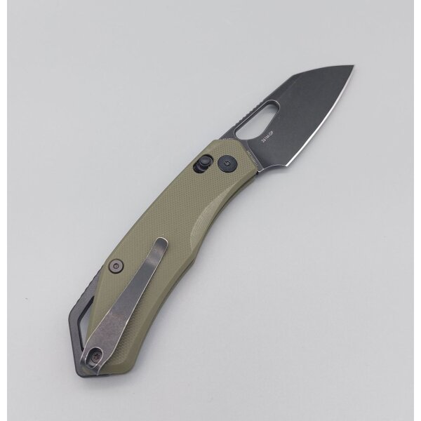 SRM Knives CUB 261M-GP Ambi Lock Folder Olive G10 154 CM Stahl