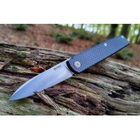 SRM Knives Qrick 408L-KB Hidden Flipper 14C28N Stahl G10...