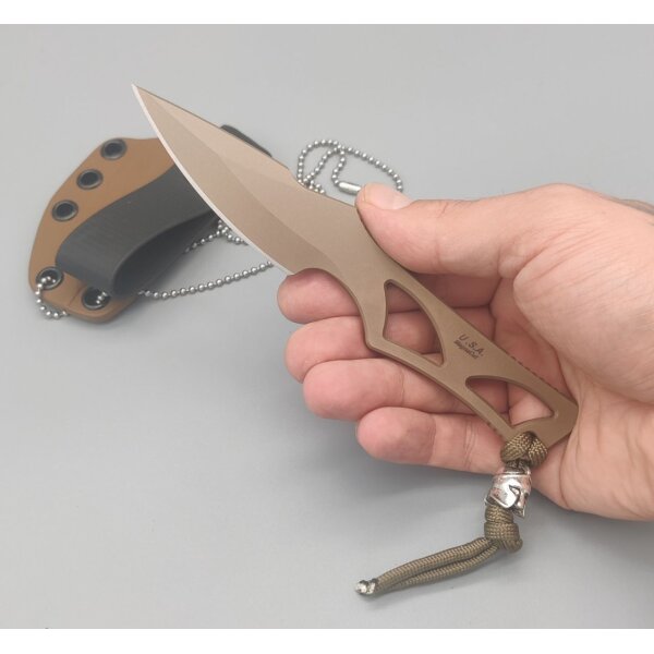 Spartan Blades Enyo Fixed Blade MagnaCut Kydexscheide FDE Made in USA