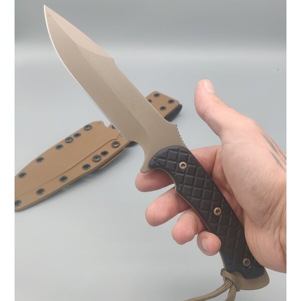 Spartan Blades Horkos FDE/ BlackFixed Blade Magna Cut