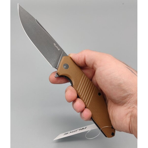 RUIKE D191-W Flipper 8Cr13MoV Stahl G10 Brown
