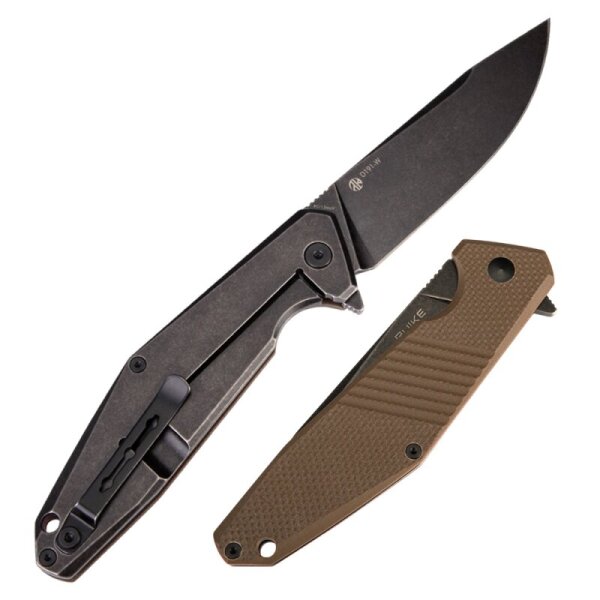 RUIKE D191-W Flipper 8Cr13MoV Stahl G10 Brown