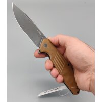 RUIKE D191-W Flipper 8Cr13MoV Stahl G10 Brown