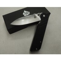 QSP Knives Parrot Taschenmesser 440C Stahl G10 Griff schwarz Linerlock QS102A