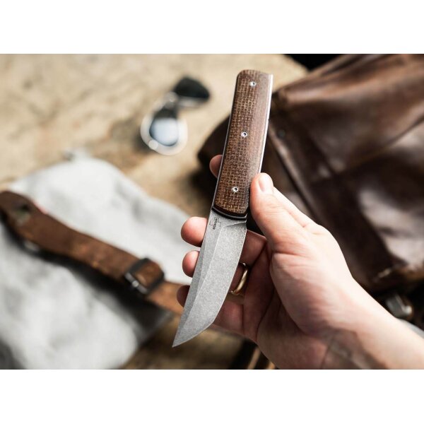 Böker Plus Sanjo Flipper VG-10 Stahl Micarta Griff Taschenmesser 01BO907