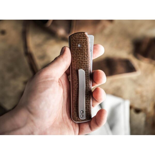 Böker Plus Sanjo Flipper VG-10 Stahl Micarta Griff Taschenmesser 01BO907