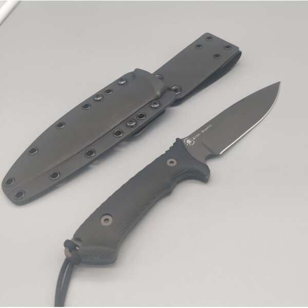 Spartan Blades Harsey Difensa fixed knife BLK mit Kydex Scheide Made in USA