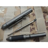 BlackField Tactical Pen Kugelschreiber Kubotan aus Aluminium grau