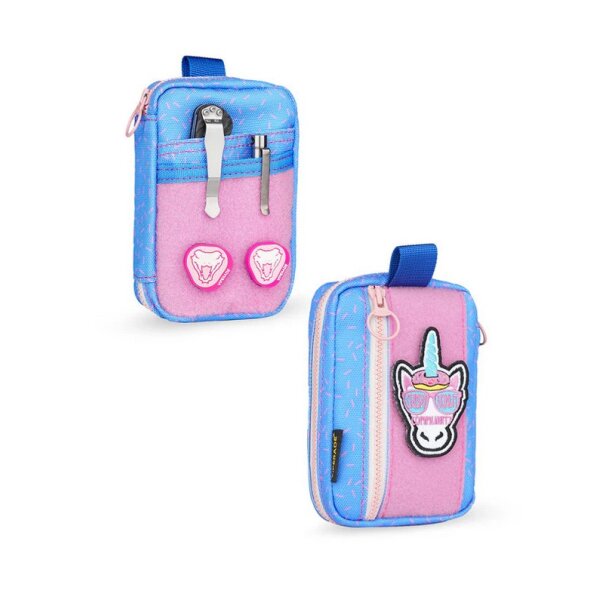 Viperade VE26 with Crispydonutcommunity Jointly-designed Donut Limited Edition Organizer 500D Polyester EDC Pouch mit Klett Area Pink Blau