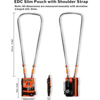Viperade VE16R-Xpac Orange Organizer 500D Nylon EDC Pouch...