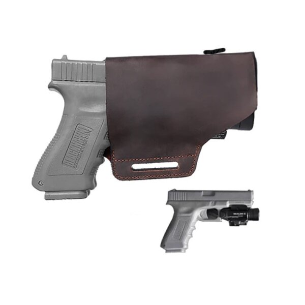 Viperade PJ21 Braun Brown Lederholster für Pistole Pistolenholster für Glock Walther HK uvm
