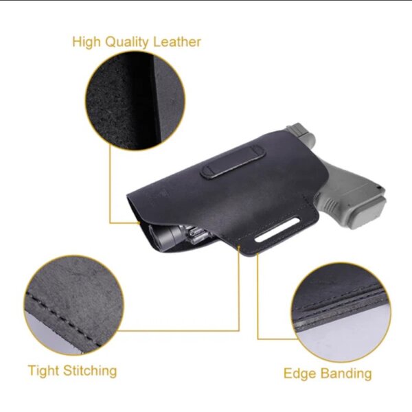 Viperade PJ21 Braun Brown Lederholster für Pistole Pistolenholster für Glock Walther HK uvm