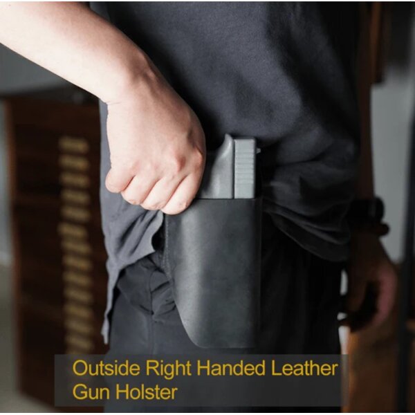 Viperade PJ21 Braun Brown Lederholster für Pistole Pistolenholster für Glock Walther HK uvm