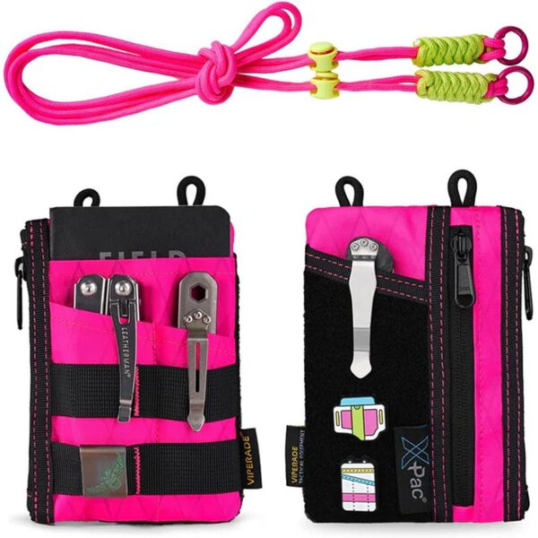 Viperade VE18R-XpacPink Organizer 500D Polyestergewebe EDC Pouch mit Tragegurt