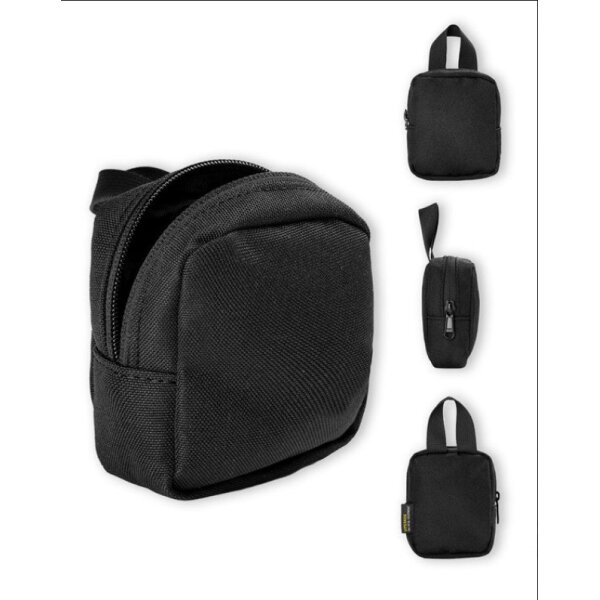 VE33 Mini Tactical EDC Compact Pocket Organizer Pouch Tactical Keychain Pouch Black EDC Pouch Pocket Organizer