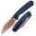 CJRB Pyrite-Light Button Lock Rose Gold Blade Taschenmesser Messer
