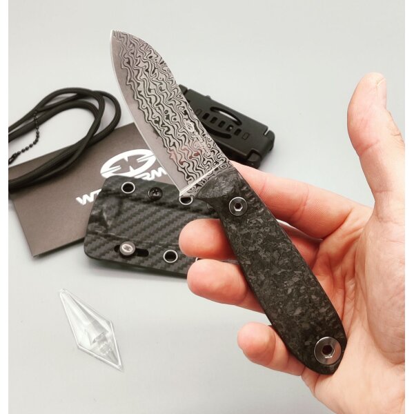 WithArmour Professional Serie NessMuk² Shredded Carbon Black Damast