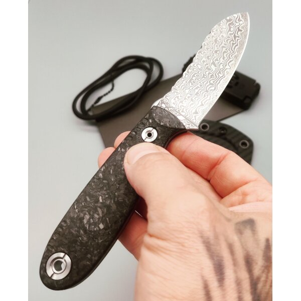 WithArmour Professional Serie NessMuk² Shredded Carbon Black Damast