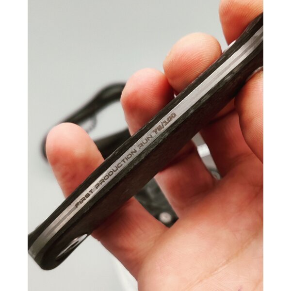 WithArmour Professional Serie NessMuk² Shredded Carbon Black Damast