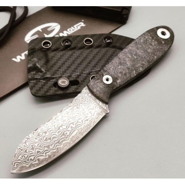WithArmour Professional Serie NessMuk² Shredded Carbon Black Damast