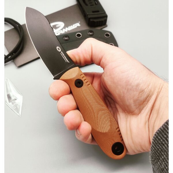 WithArmour Professional Serie NessMuk²  G10 Tan D2 Stahl