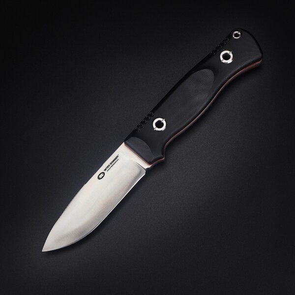 WithArmour Professional Serie Woodlands-BG Convex Bushcraft Black Micarta