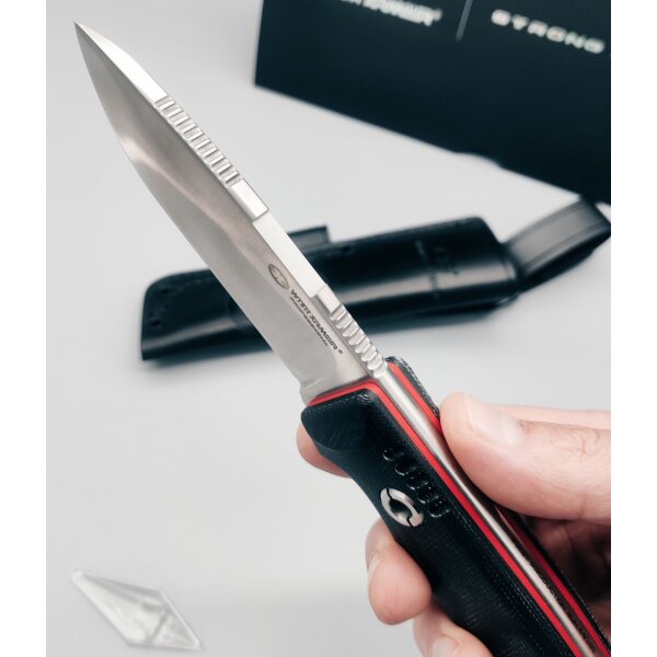WithArmour Professional Serie Woodlands-BG Convex Bushcraft Black Micarta