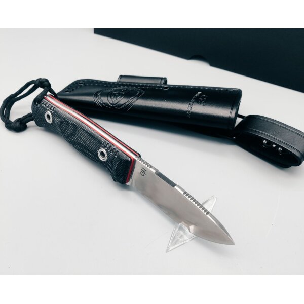 WithArmour Professional Serie Woodlands-BG Convex Bushcraft Black Micarta