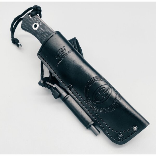 WithArmour Professional Serie Woodlands-BG Convex Bushcraft Black Micarta