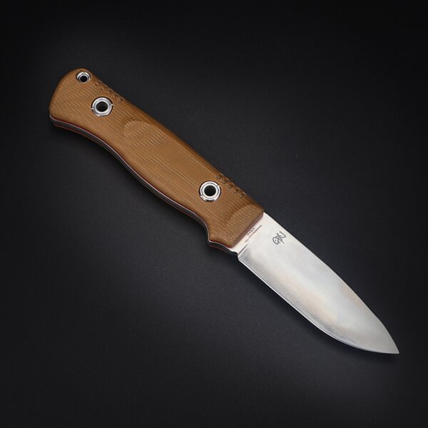 WithArmour Professional Serie Woodlands-TN Convex Bushcraft Tan Micarta