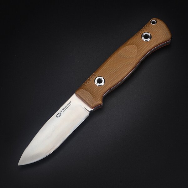 WithArmour Professional Serie Woodlands-TN Convex Bushcraft Tan Micarta
