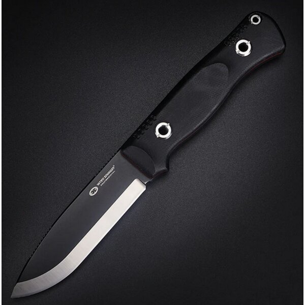 WithArmour Professional Serie Woodlands-BG Bushcraft Black Micarta Scandi