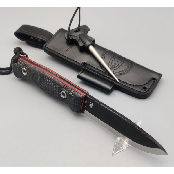 WithArmour Professional Serie Woodlands-BG Bushcraft Black Micarta Scandi