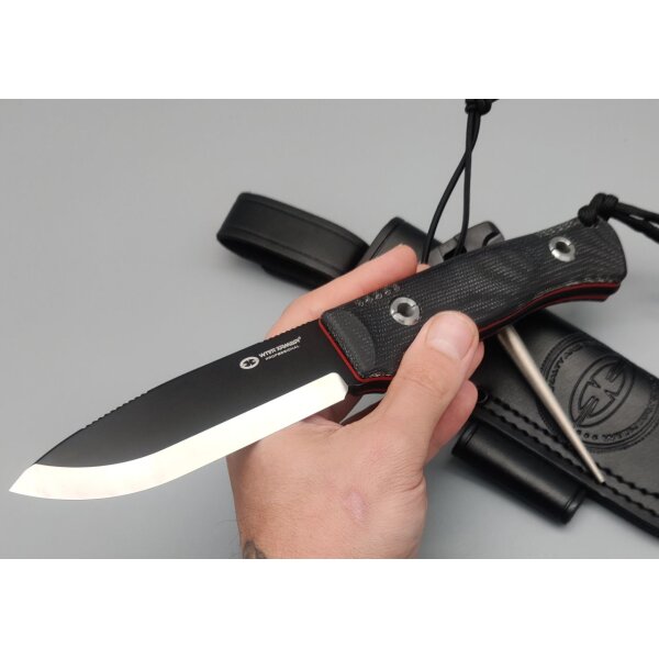 WithArmour Professional Serie Woodlands-BG Bushcraft Black Micarta Scandi