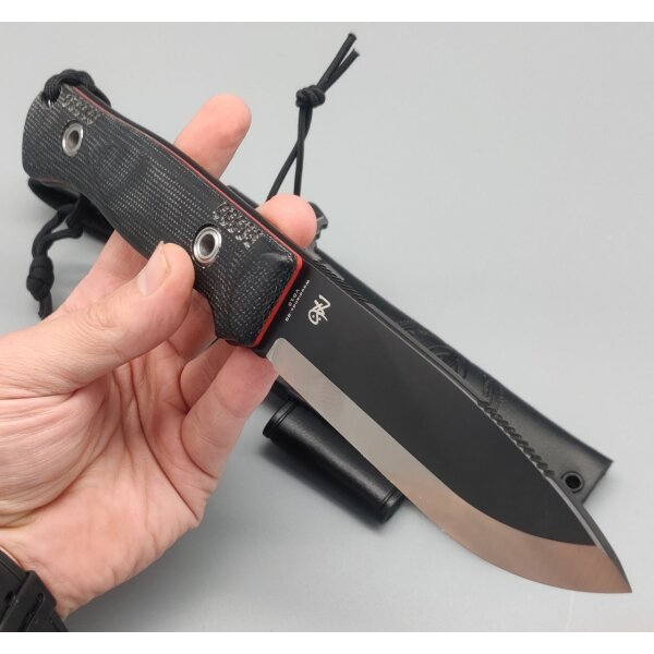 WithArmour Professional Serie Woodlands-BG Bushcraft Black Micarta Scandi