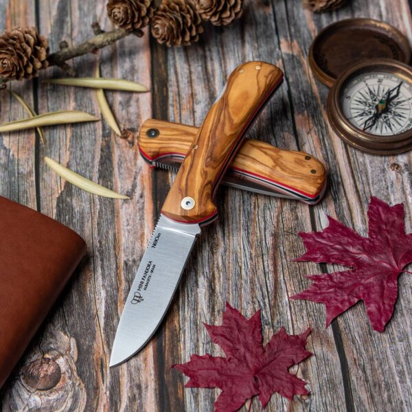 Cudeman Mini Pandora Olivo N690Co Olivenholz Backlock