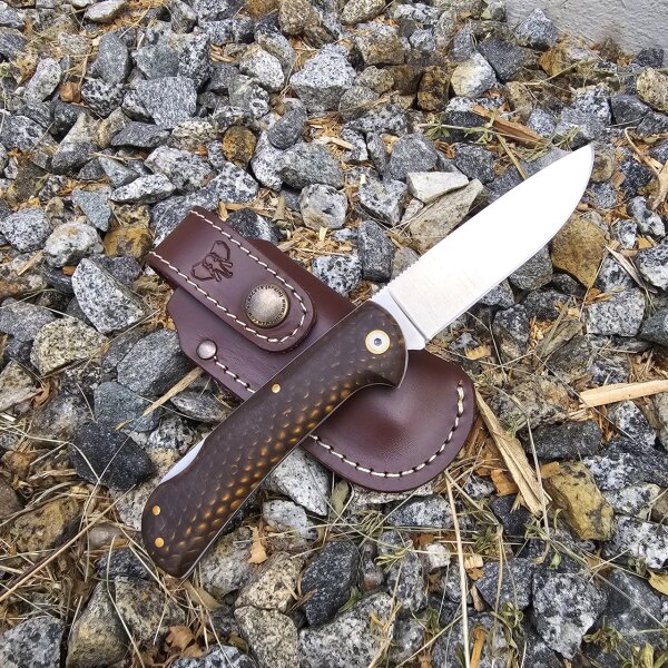 Cudeman Mini Pandora Juma N690Co Juma Maron Backlock + Etui