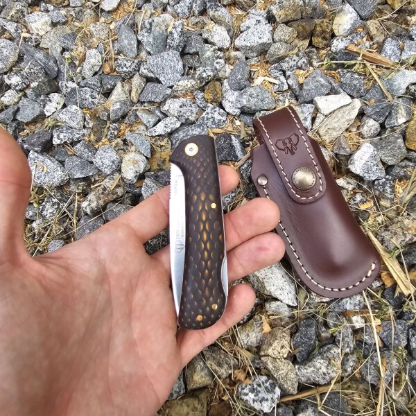 Cudeman Mini Pandora Juma N690Co Juma Maron Backlock + Etui