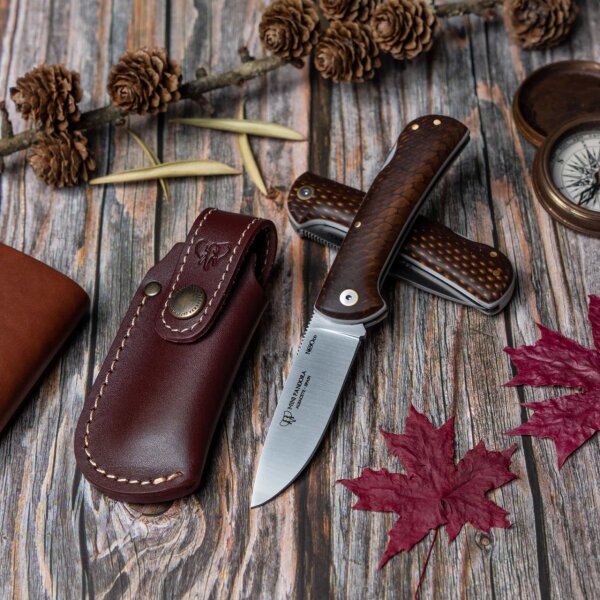 Cudeman Mini Pandora Juma N690Co Juma Maron Backlock + Etui