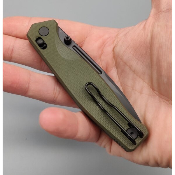Real Steel RSK Huginn Compact G10 OD Green PVD