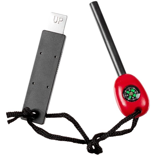 MFH Feuerstarter Zündstein mit Kompass und Schaber
