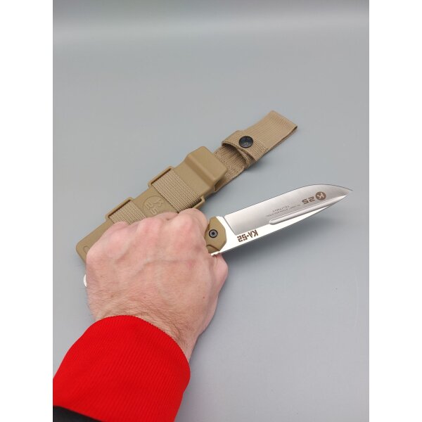 K25 KA-52 Fixed Blade Knife Messer Coyote mit Scheide