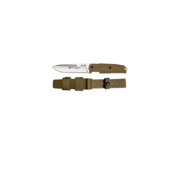 K25 KA-52 Fixed Blade Knife Messer Coyote mit Scheide