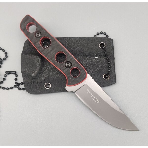 K25 Ridiciolous Neck Knife 3Cr13 Stahl G10 Griff Kydexscheide