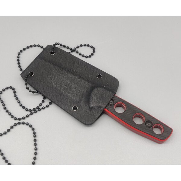 K25 Ridiciolous Neck Knife 3Cr13 Stahl G10 Griff Kydexscheide