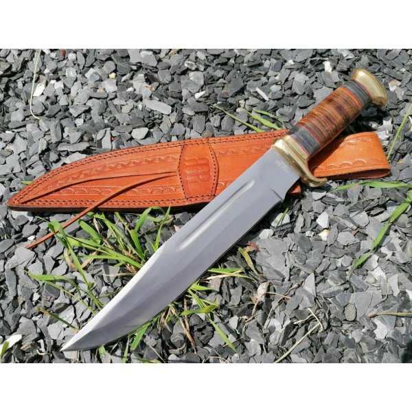 Rough Ryder Rider REDNECK STAPLETON Bowie Messer Jagdmesser Lederscheide