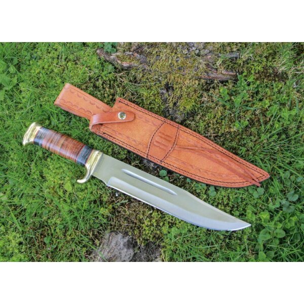 Rough Ryder Rider REDNECK STAPLETON Bowie Messer Jagdmesser Lederscheide