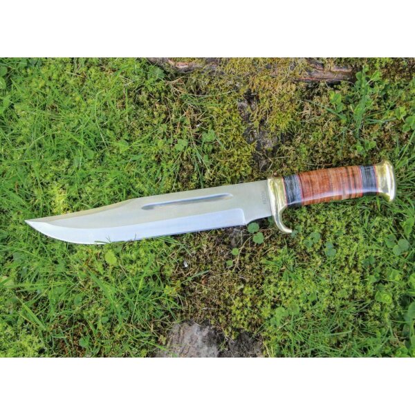Rough Ryder Rider REDNECK STAPLETON Bowie Messer Jagdmesser Lederscheide